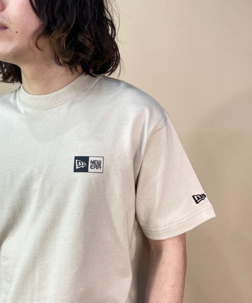 「NEW ERA」 半袖Tシャツ L ベージュ メンズ_画像4