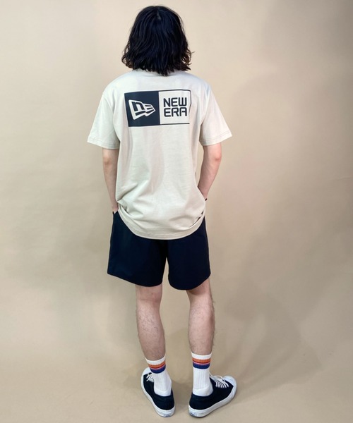 「NEW ERA」 半袖Tシャツ L ベージュ メンズ_画像5