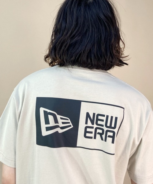 「NEW ERA」 半袖Tシャツ L ベージュ メンズ_画像6