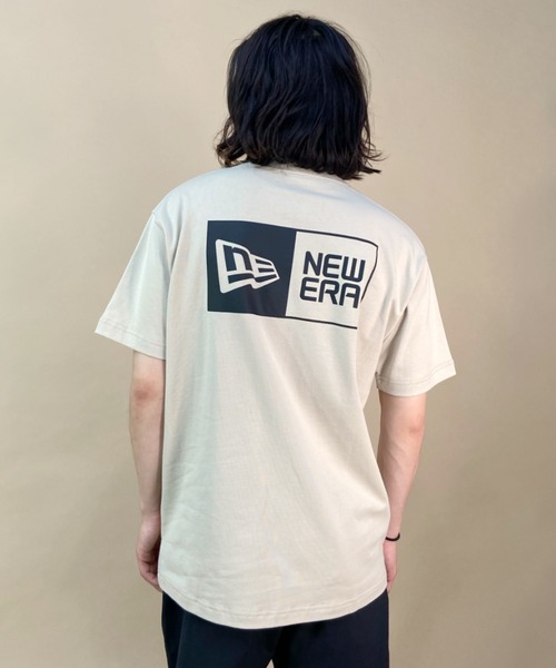 「NEW ERA」 半袖Tシャツ L ベージュ メンズ_画像7