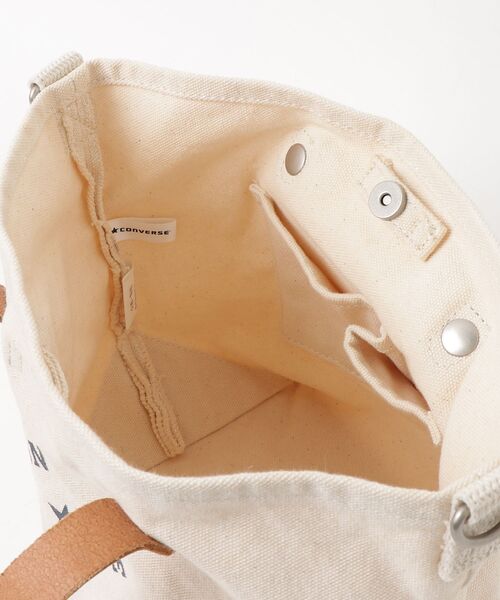 「CONVERSE」 ワンポイントハンドバッグ - ベージュ レディース_画像4