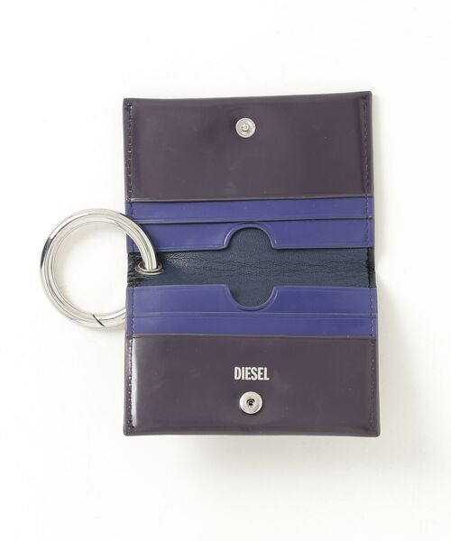 新品未使用　DIESEL（ディーゼル） カード入れ付きケース DIESEL（ディーゼル） カードケース UNI パープル レディース