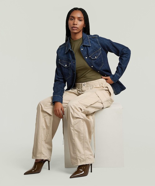 G-STAR RAW ワイドパンツ カーゴパンツ Elevated Parachute Pants 