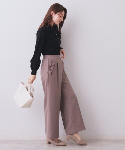 アナイ 25SS ボウタイニットプルオーバー セーター 薄手 36 n1126_750_r.jpg