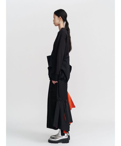 UN3D.（アンスリード） デニムスカート MA-1 DOCKING DENIM SKIRT / MA