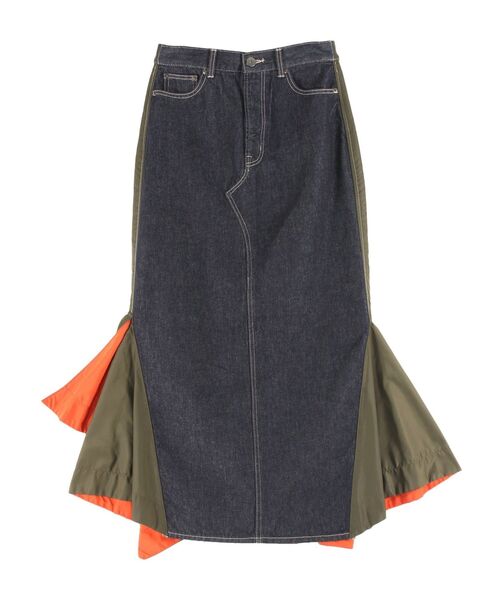 UN3D.（アンスリード） デニムスカート MA-1 DOCKING DENIM SKIRT / MA