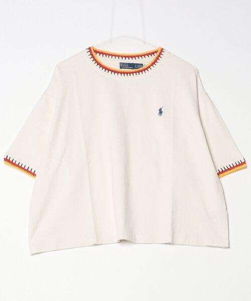 tシャツ クロシェトリム コットン ジャージー Tシャツ レディースの画像