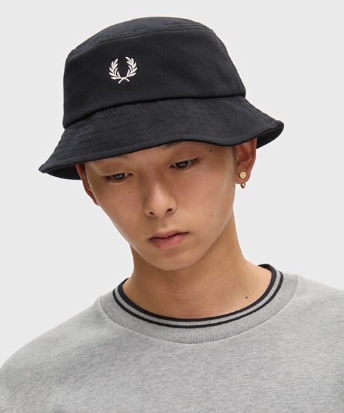 FRED PERRY（フレッドペリー） 帽子 ハット メンズ Pique Bucket Hat