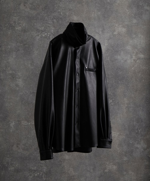 「ADRER」 長袖シャツ SMALL ブラック メンズ_画像4