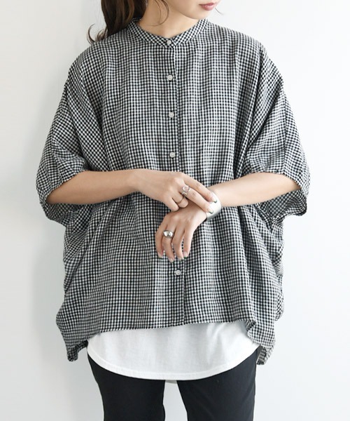 「and it_」 ノースリーブブラウス M-L ブルー レディース_画像6