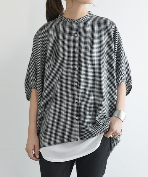 「and it_」 ノースリーブブラウス M-L ブルー レディース_画像9