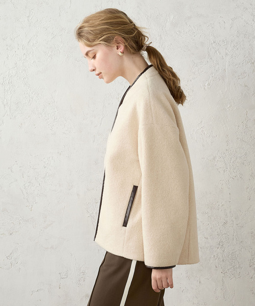 「LE SOUK HOLIDAY」 ブルゾン M ブラック レディース_画像4