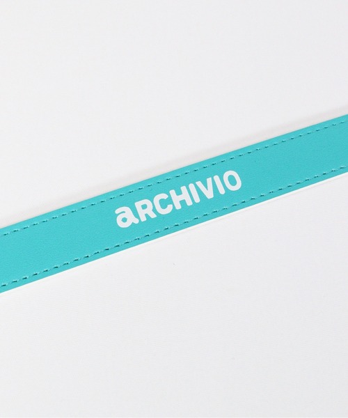 archivio（アルチビオ） ベルト 「LADIES」ロゴプリントエナメルベルト