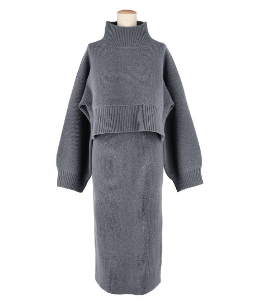 「coca（coca）」 セットアップ L チャコール レディース_画像3