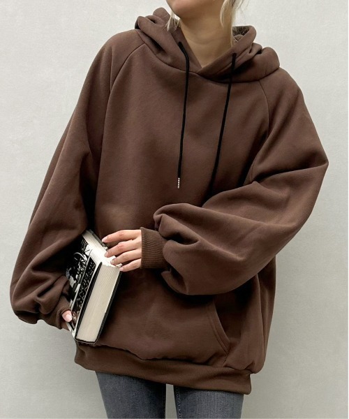 「SpRay」 プルオーバーパーカー FREE グレー レディース_画像5