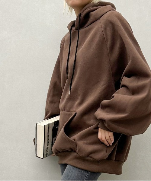 「SpRay」 プルオーバーパーカー FREE グレー レディース_画像6