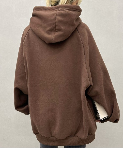 「SpRay」 プルオーバーパーカー FREE グレー レディース_画像8