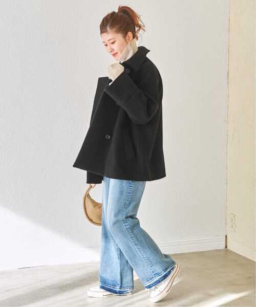 「Spick & Span」 ピーコート 34 ブラック レディース_画像3