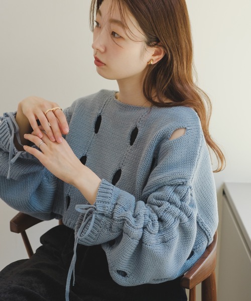 「Kastane」 長袖ニット M ホワイト レディース_画像2