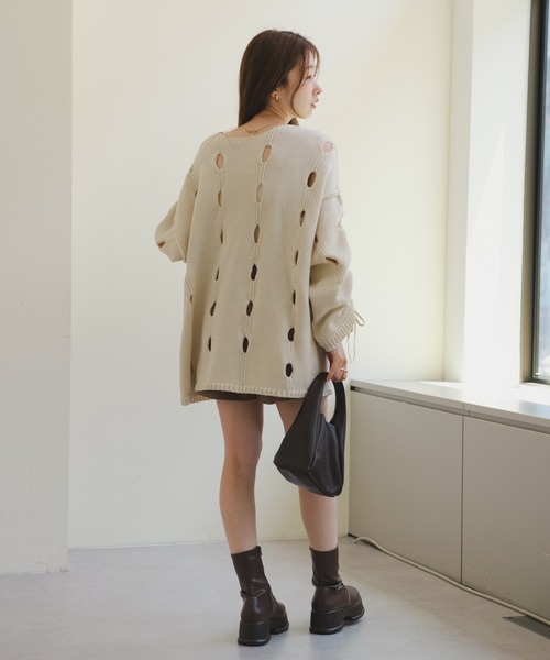 「Kastane」 長袖ニット M ホワイト レディース_画像9