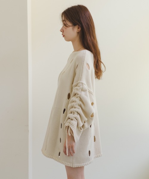 「Kastane」 長袖ニット M ホワイト レディース_画像10