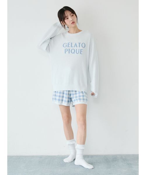 タグ付き新品！ジェラートピケ ルームウェア gelato pique（ジェラートピケ） ルームウェア 部屋着 フリルロゴ