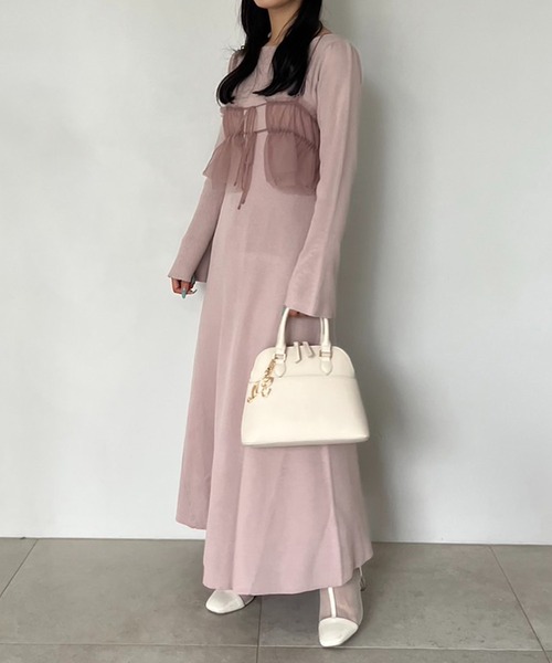 「one after another NICE CLAUP」 コンビワンピース FREE アイボリー レディース_画像5