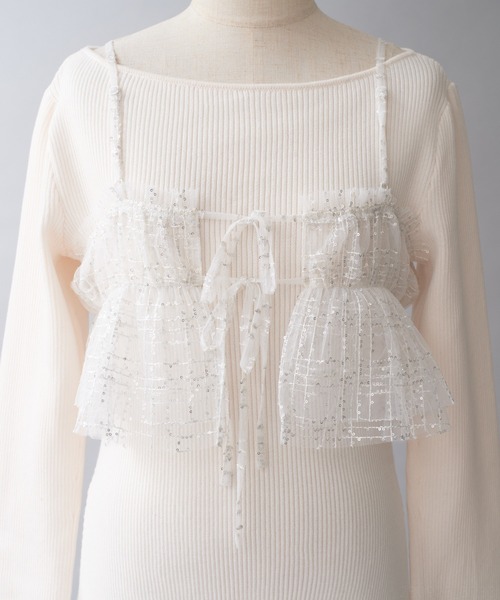 「one after another NICE CLAUP」 コンビワンピース FREE アイボリー レディース_画像7