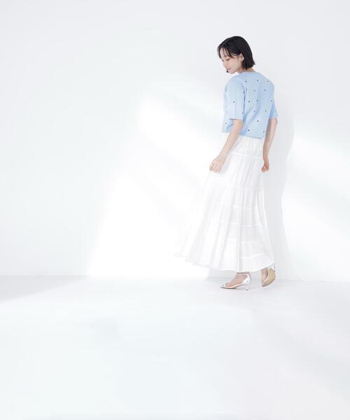 カーディガン 「Oggi.jp掲載」ハート刺繍ニットジャケット レディースの画像