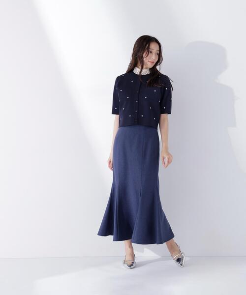 カーディガン 「Oggi.jp掲載」ハート刺繍ニットジャケット レディースの画像