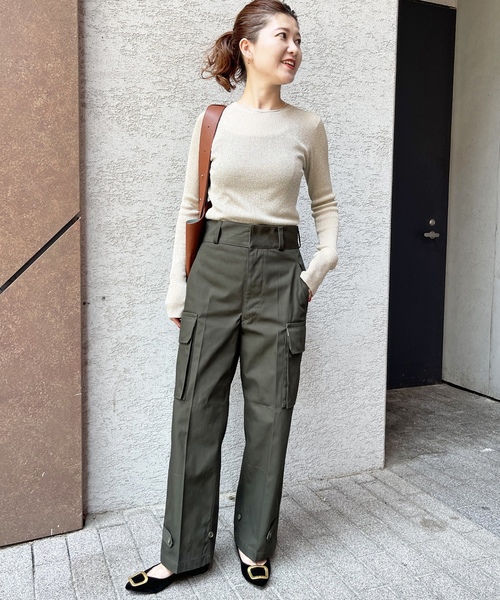 「Spick \u0026 Span」 カーゴパンツ 36 カーキ レディースの画像