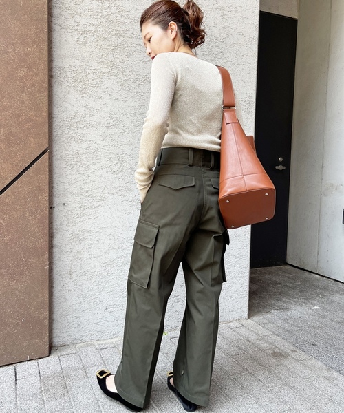 「Spick \u0026 Span」 カーゴパンツ 36 カーキ レディースの画像