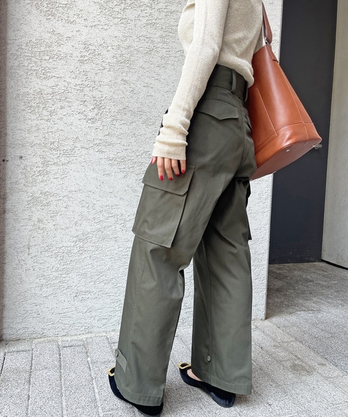 「Spick \u0026 Span」 カーゴパンツ 36 カーキ レディースの画像