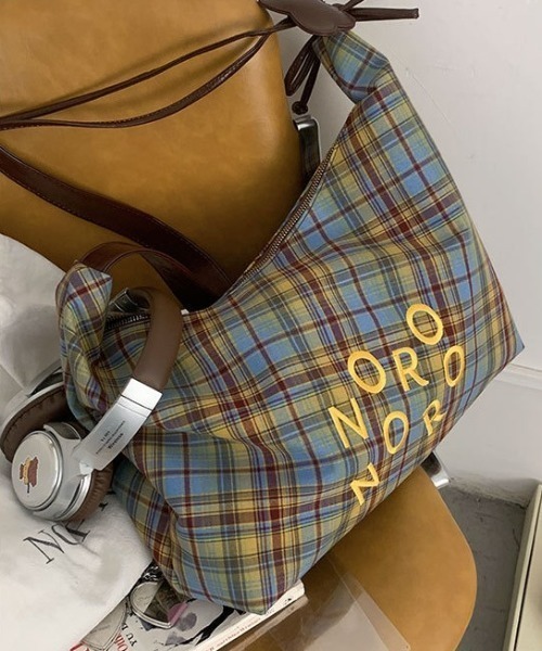 ショルダーバッグ バッグ Retro logo checkered shoulder bag