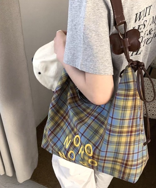 ショルダーバッグ バッグ Retro logo checkered shoulder bag