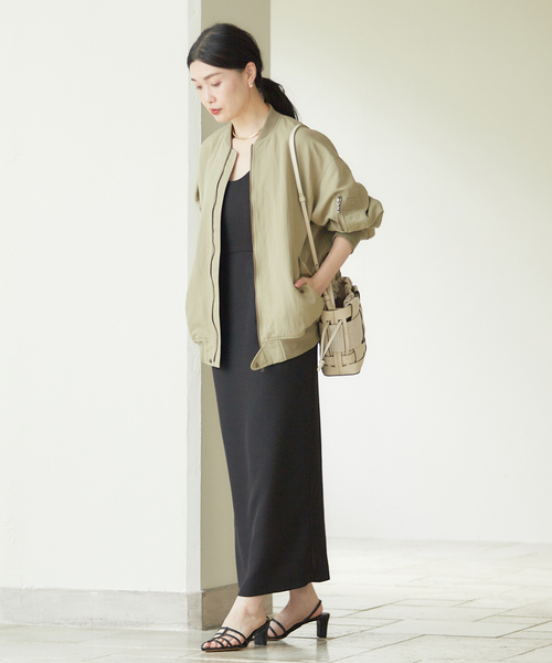 「journal standard L'essage」 ノースリーブワンピース - ベージュ レディース_画像4