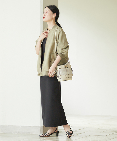 「journal standard L'essage」 ノースリーブワンピース - ベージュ レディース_画像7