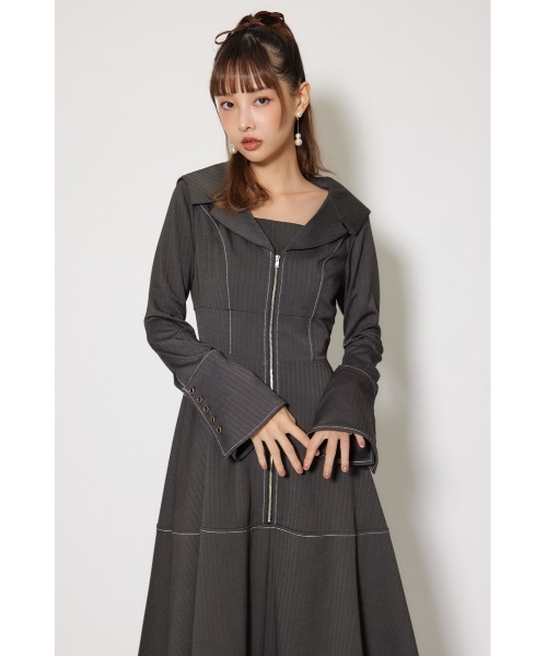 rienda（リエンダ） 長袖ワンピース MEDIUM グレー系その他 レディース