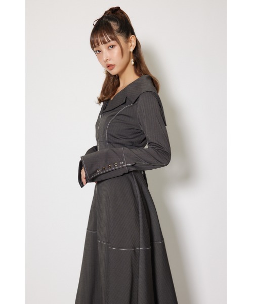 rienda（リエンダ） 長袖ワンピース MEDIUM グレー系その他 レディース