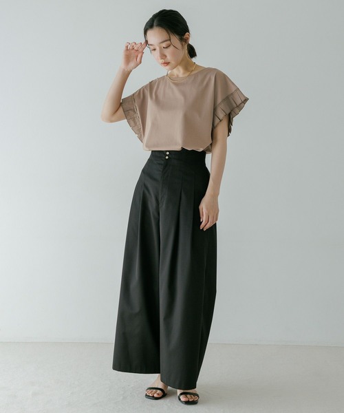 Andemiu（アンデミュウ） tシャツ ソデフハクタックカットソー
