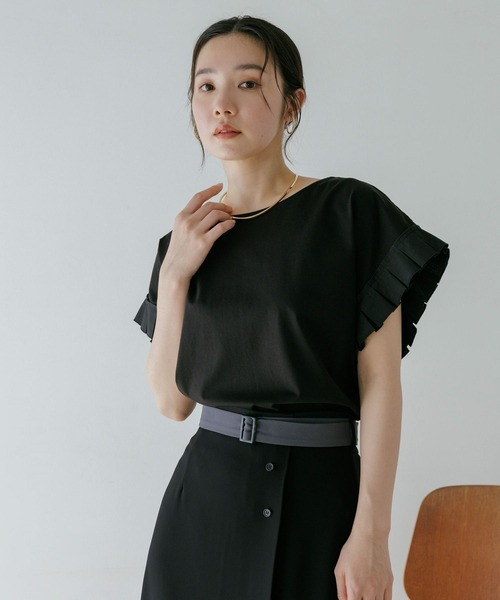 Andemiu（アンデミュウ） tシャツ ソデフハクタックカットソー