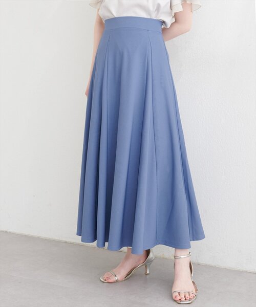natural couture ロング スカート 美シルエットカットサーキュラー