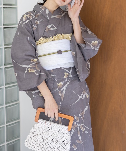 浴衣 こだわり浴衣５点セット レディース_11