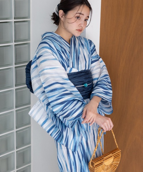 浴衣 こだわり浴衣５点セット レディース_13
