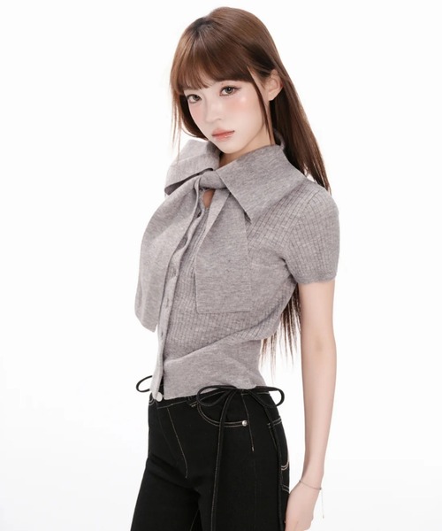 ANDWANG ニット セーター Statement Ribbon Knit Top レディース