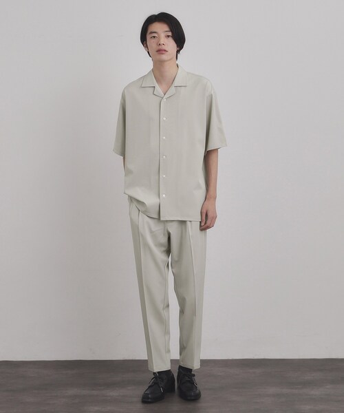 セットアップ 「暑い夏に最適！」ルーズトロミシャツセットアップ/上下2点セット/接触冷感/ストレッチ/洗える/オープンカラーシャツ/ワイドテーパードパンツ | tk.TAKEO KIKUCHI | 14