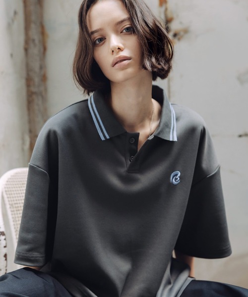 「ROCHEM」 半袖ポロシャツ M オフホワイト メンズ_画像9