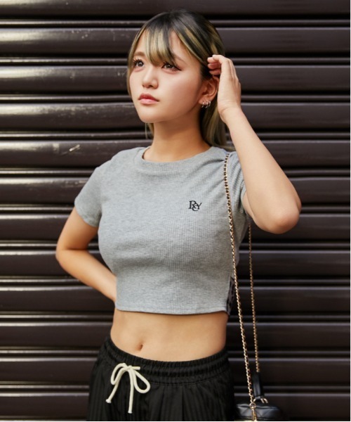 tシャツ 半袖 「バックリボン×レオパード柄」カットソー／Y2K×韓国風