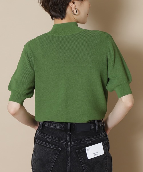 「N.(N. Natural Beauty Basic)」 半袖ニット MEDIUM ネイビー レディース_画像7