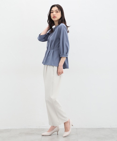 「Honeys」 「GLACIER」7分袖ブラウス L ブラック レディース_画像7